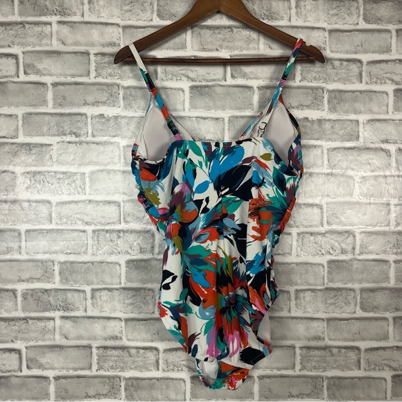 Magic Suit Colorful Slimming One Piece Swim Suit Tropical Hawaiian Printed 14 - Picture 2 of 7